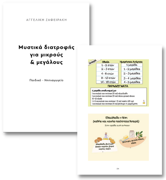 Οδηγός Διατροφής για παιδιά | Αγγελική Ζαφειράκη