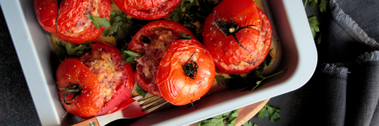 Γεμιστά με κινόα και φακές - Αγγελική Ζαφειράκη